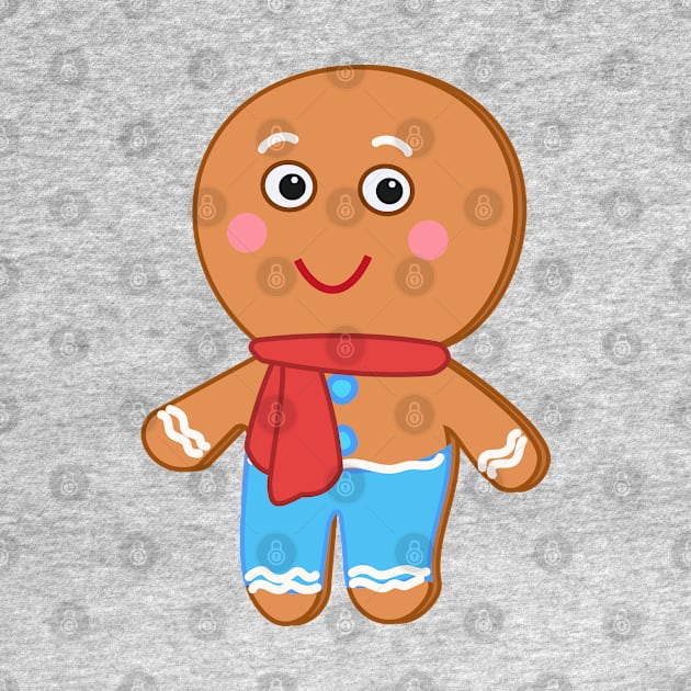 Joe Gingerbread - Christmas cartoon Character by Dinos Friends